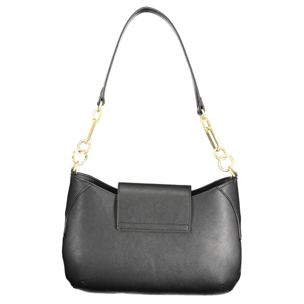 Mario Valentino Black Polyurethane Women's Bag