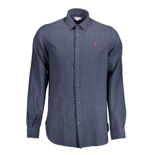 U.S. POLO ASSN. Blue Cotton Men's Shirt