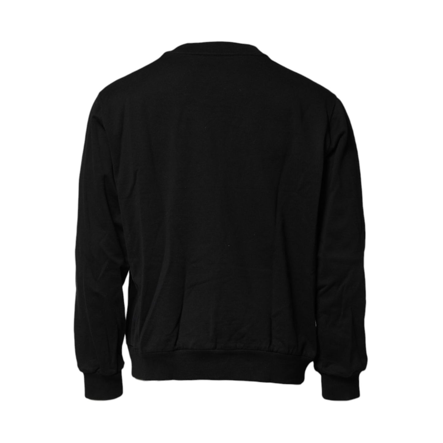 Dolce & Gabbana Black Logo Embroidery Sweatshirt Sweater