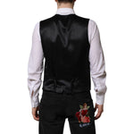 Dolce & Gabbana Dark Brown Dress Formal Men Waistcoat Vest