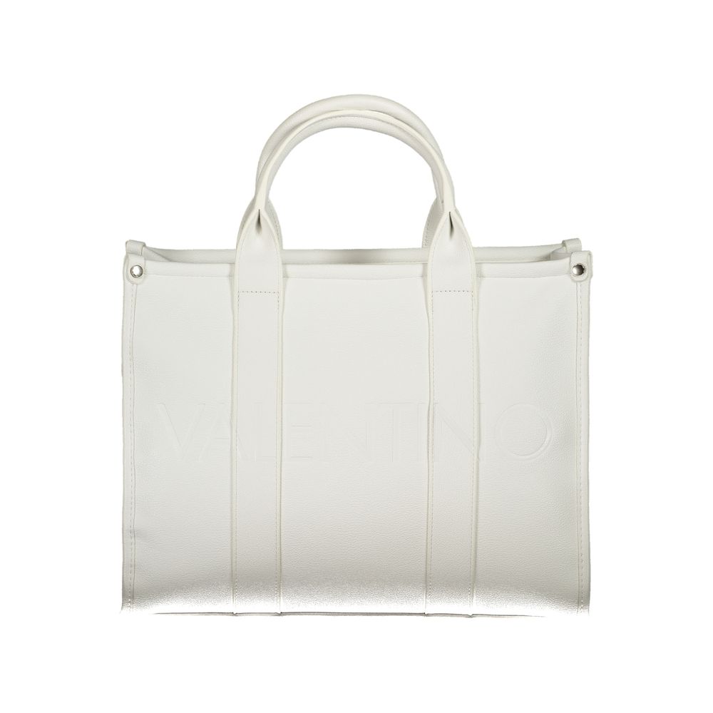 Front view with bag zipped and handles upright.