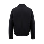 Ami Paris Black Polyester Jackets & Coat