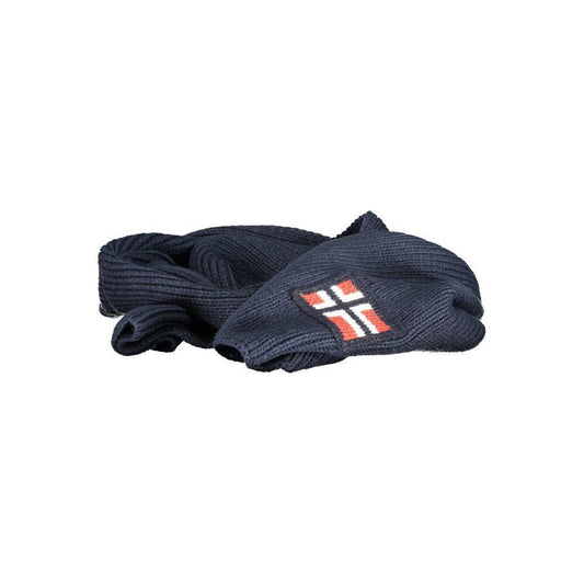 Norway 1963 Blue Marabou Men Scarf NO-25586