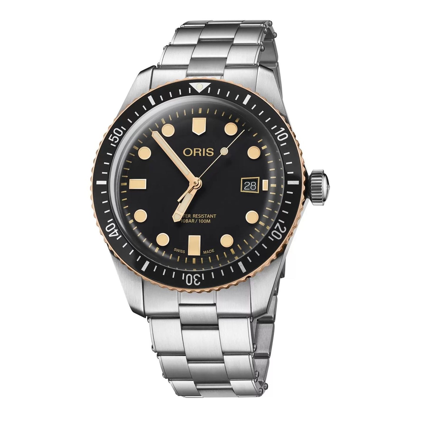 ORIS MOD. DIVERS SIXTY-FIVE gent watch, 42mm SS IP Bronze case, 10 ATM water resistant, sapphire dial, automatic movement.