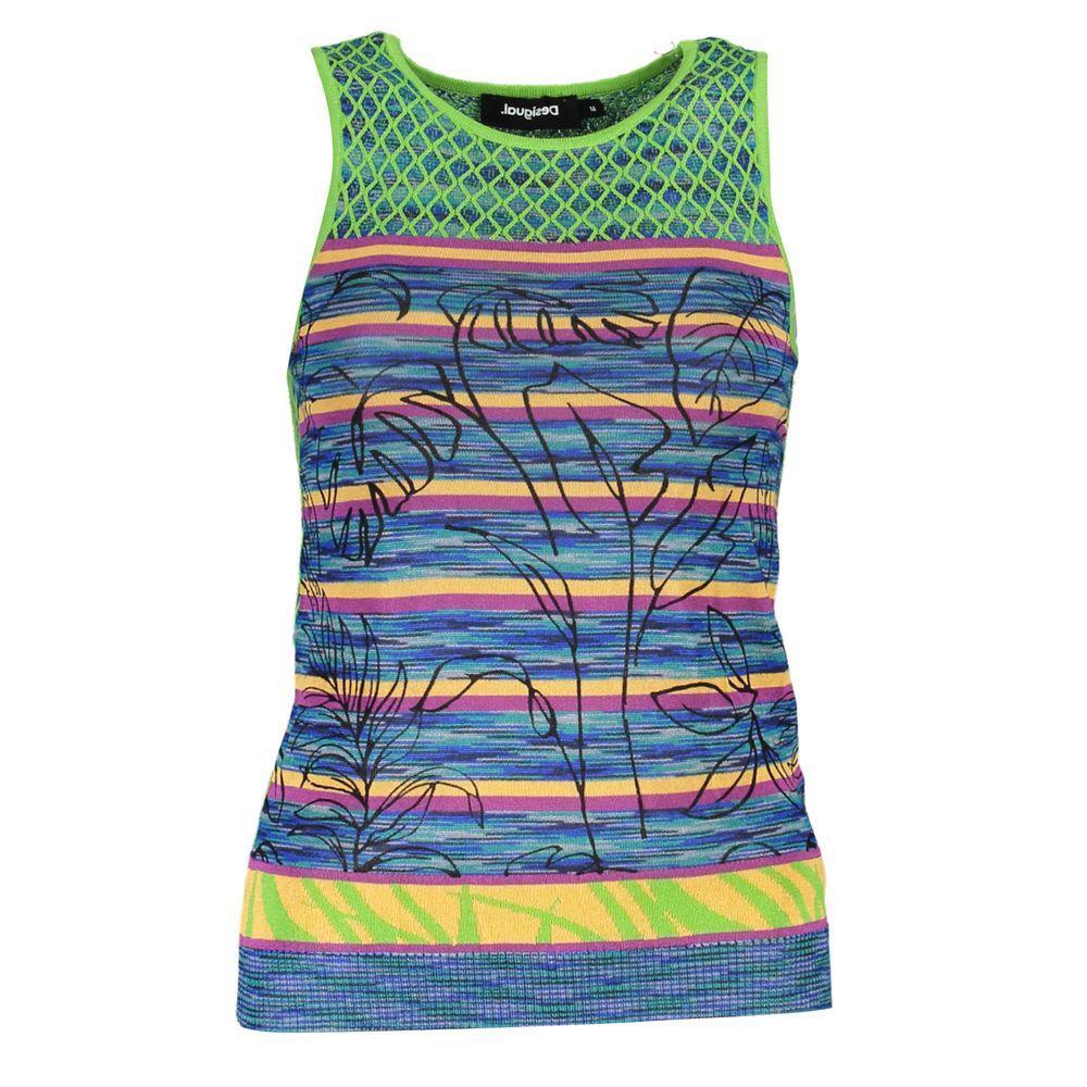 Desigual Green Cotton Women Top DE-18741-M-FBB-397