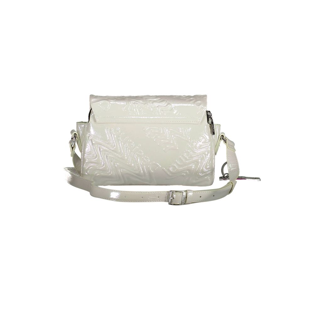Front view with bag zipped and handles upright.