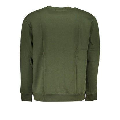 Cavalli Class Green Cotton Men Sweater