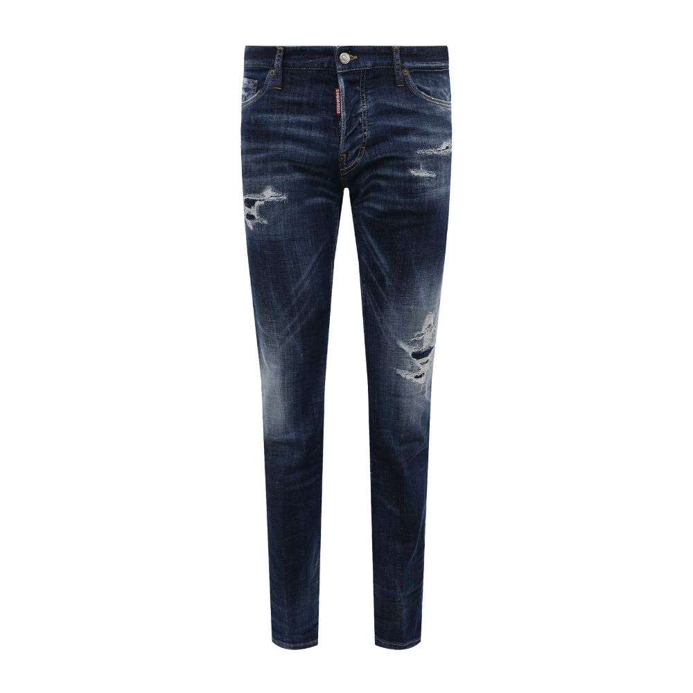Dsquared² Blue Cotton Men's Slim Jean