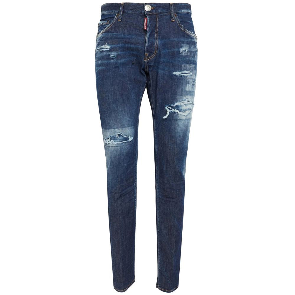 Dsquared² Blue Cotton Jeans Denim