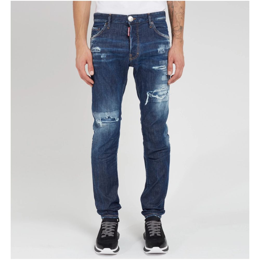 Dsquared² Blue Cotton Jeans Denim