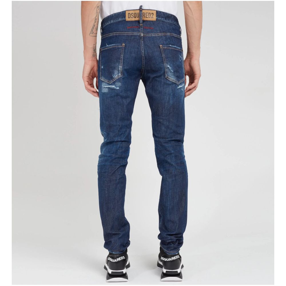 Dsquared² Blue Cotton Jeans Denim