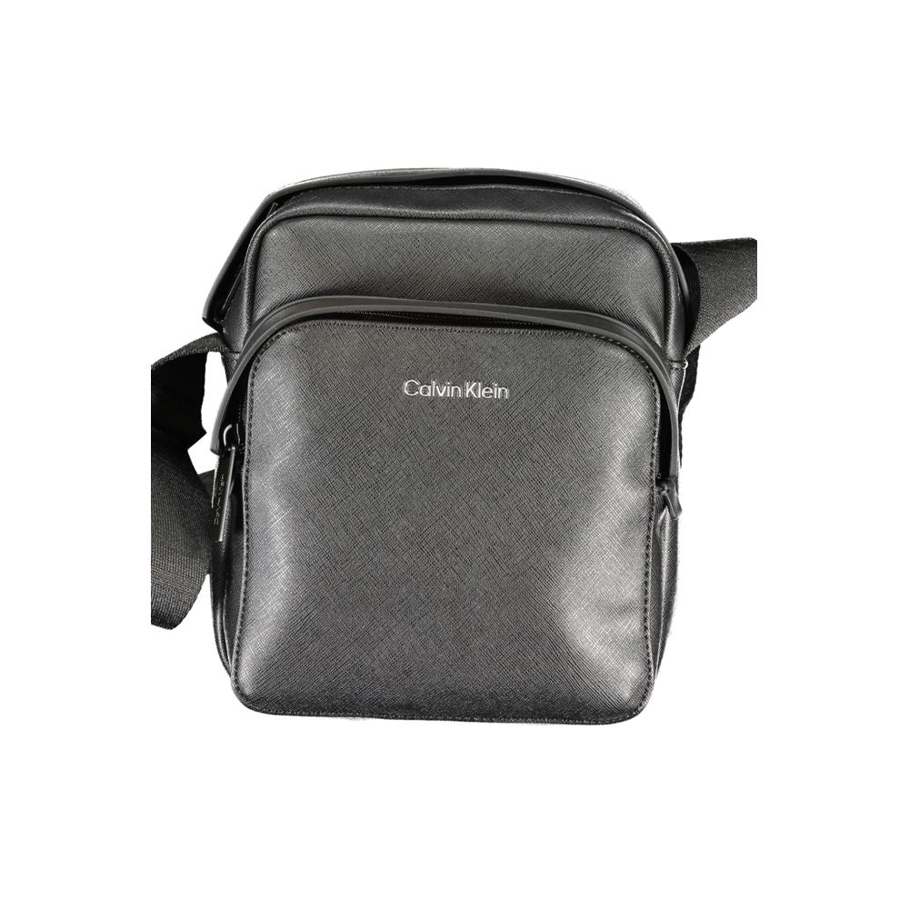 Calvin Klein Black Polyester Men's Shoulder Bag
