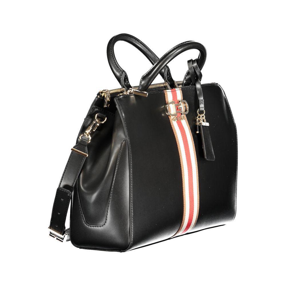 Front view with bag zipped and handles upright.