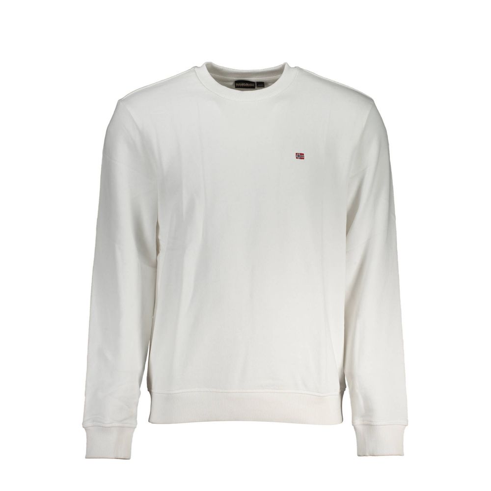 Napapijri White Cotton Sweatshirt