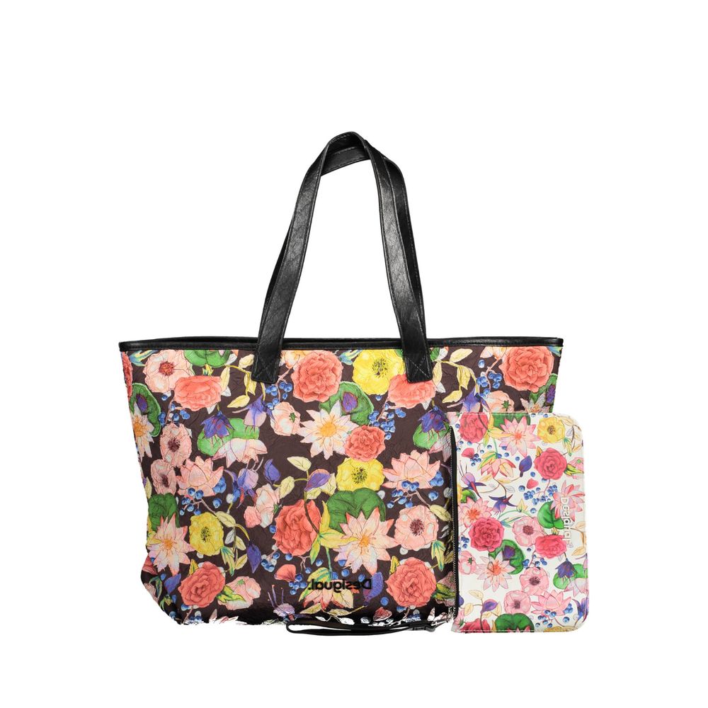 Front view with bag zipped and handles upright.