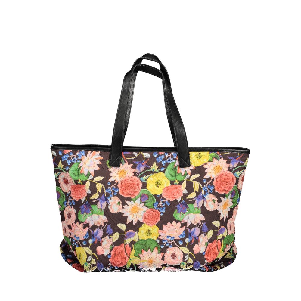 Front view with bag zipped and handles upright.