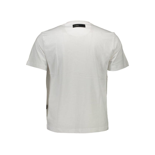 Plein Sport White Cotton Men T-Shirt PL-9566-S