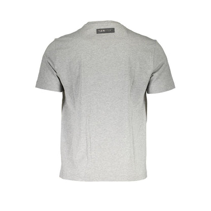 Plein Sport Brown Cotton Men T-Shirt