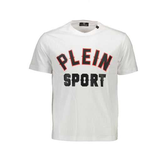 Plein Sport White Cotton Men T-Shirt PL-9607-S