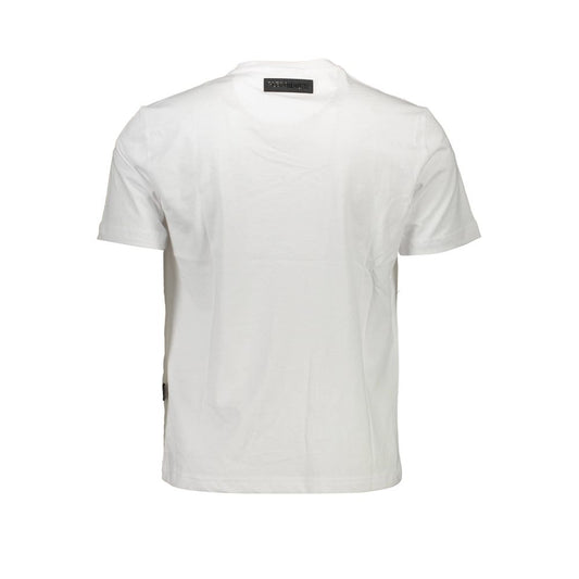 Plein Sport White Cotton Men T-Shirt PL-9607-S