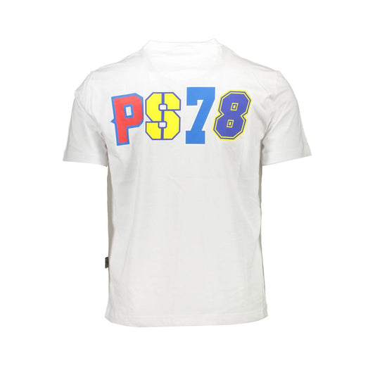 Plein Sport White Cotton Men T-Shirt PL-9596-XL