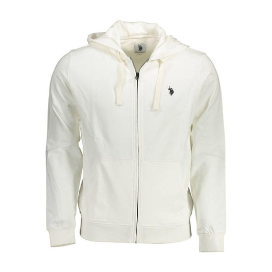 U.S. POLO ASSN. White Cotton Men Sweater US-16836-XXL