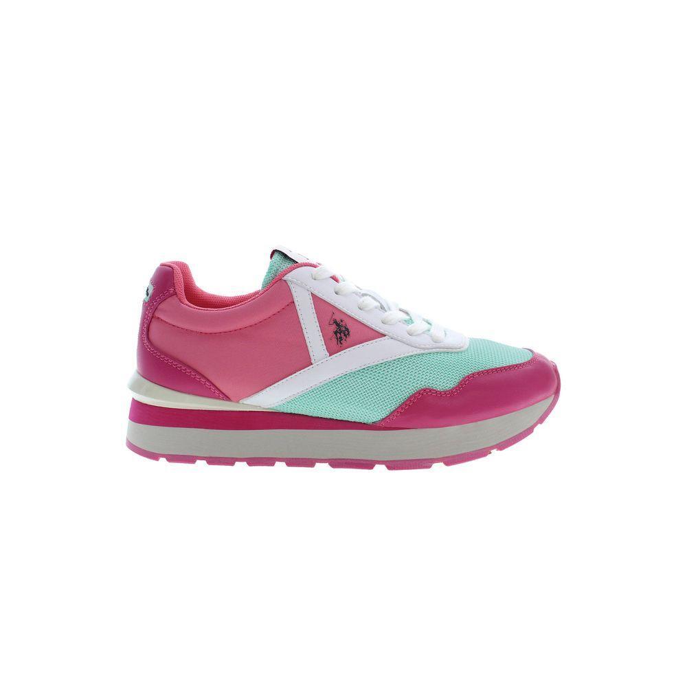 U.S. POLO ASSN. Pink Polyester Women Sneaker US-37514-EU36/US6