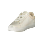 Tommy Hilfiger Beige Leather Women Sneaker TO-36743-EU36/US6