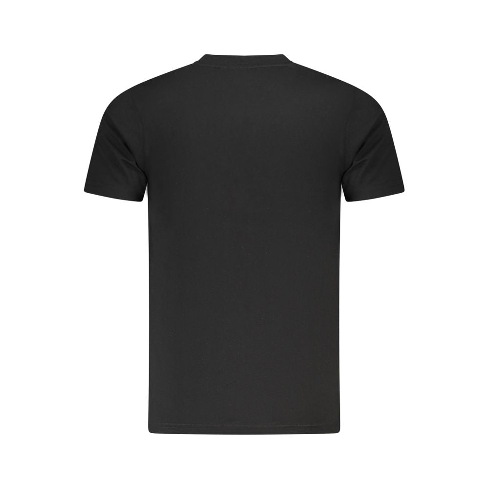 Cavalli Class Black Cotton Men T-Shirt