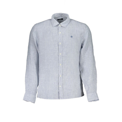 North Sails Blue Linen Men's Shirt