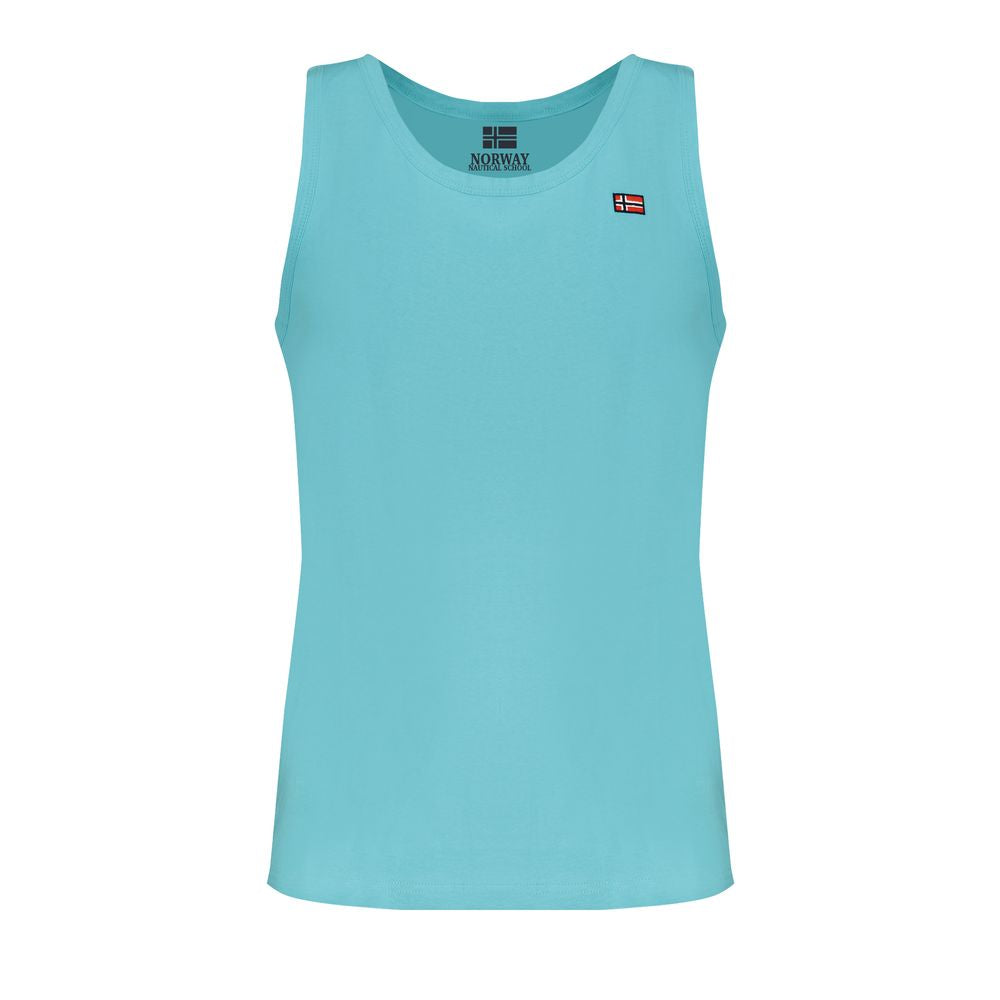 Norway 1963 Blue Cotton Tank Top