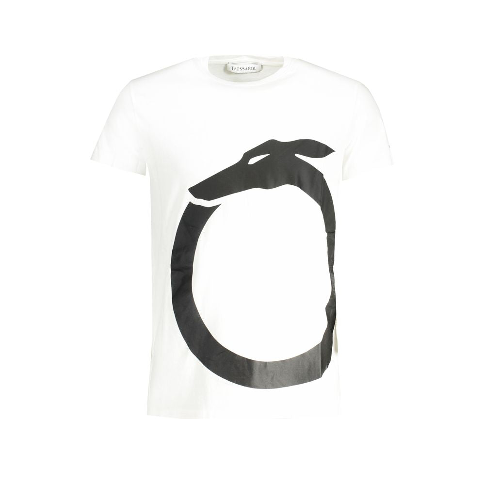 Trussardi White Cotton T-Shirt TR-30162-S