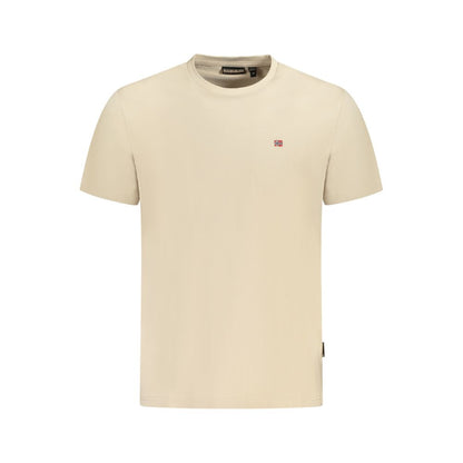Napapijri Beige Cotton T-Shirt