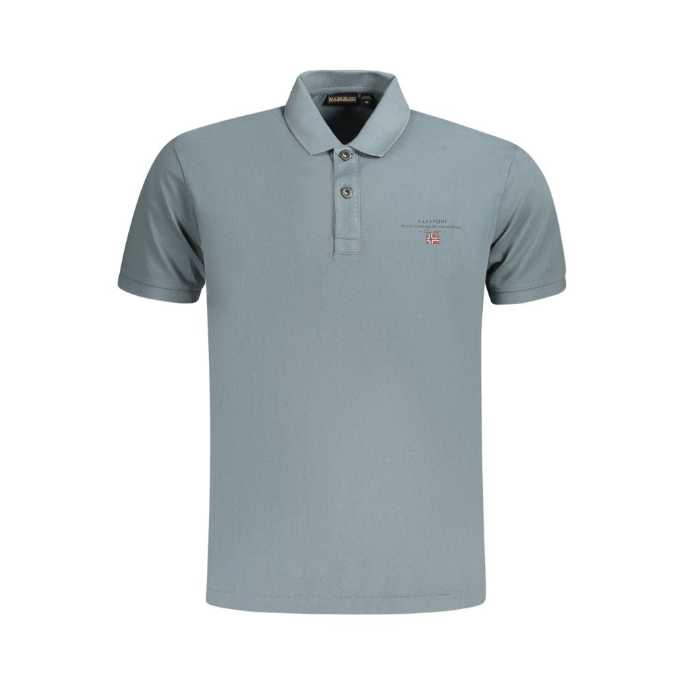 Napapijri Gray Cotton Polo Shirt
