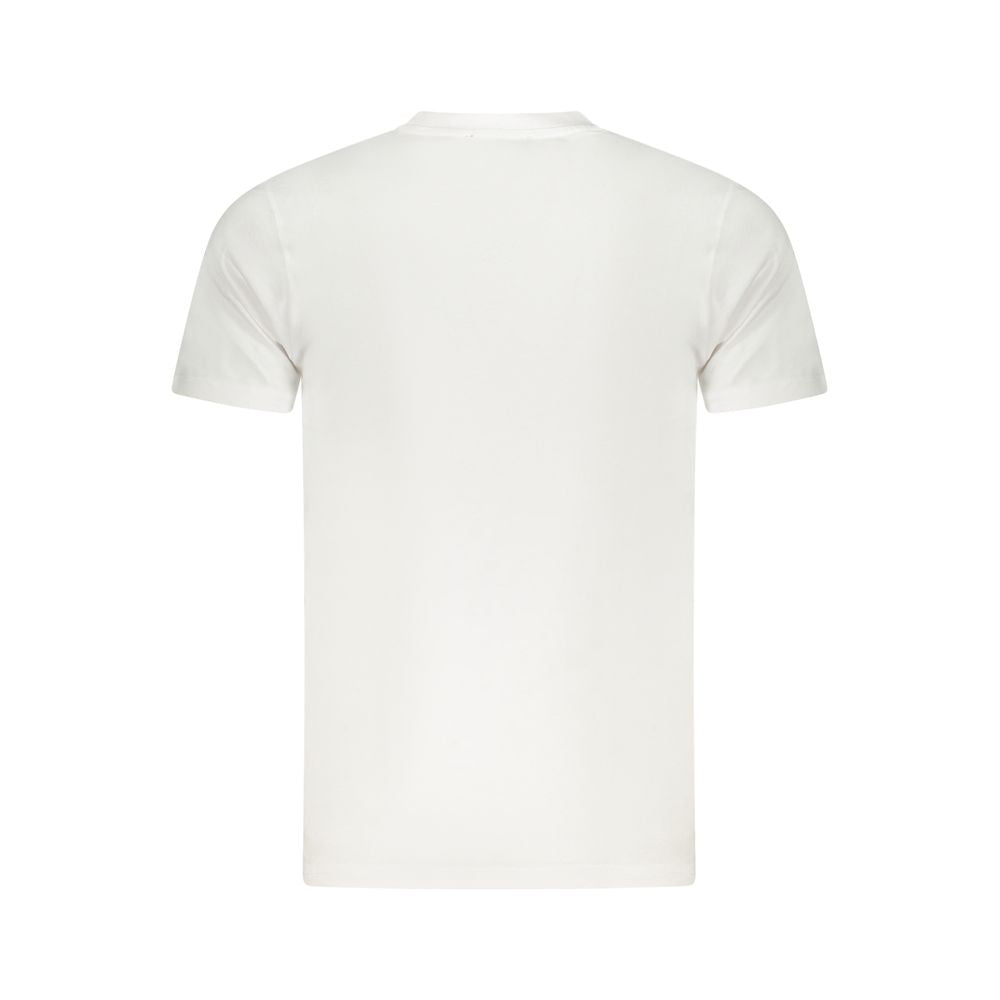 Cavalli Class White Cotton Men T-Shirt back view