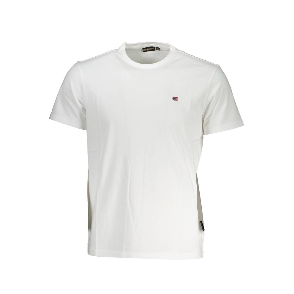 Napapijri White Cotton T-Shirt