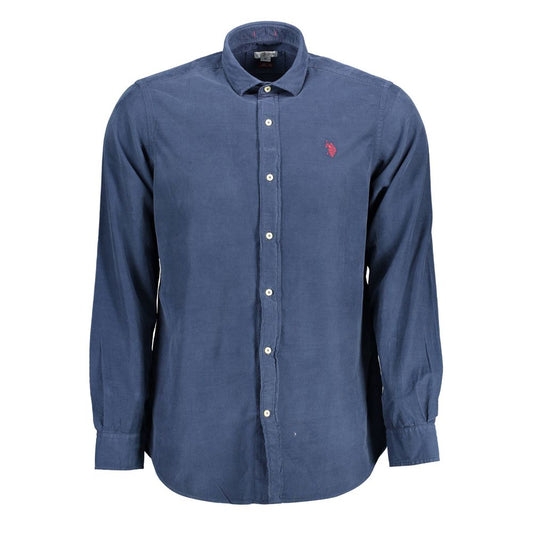 U.S. POLO ASSN. Blue Cotton Mens Shirt