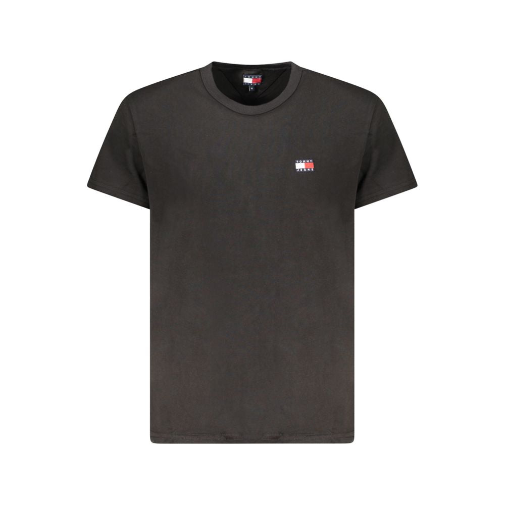 Tommy Hilfiger Black Cotton Men T-Shirt