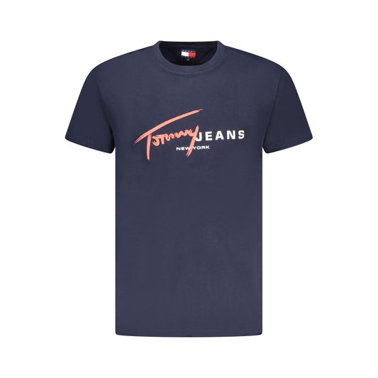 Tommy Hilfiger Blue Cotton Men T-Shirt