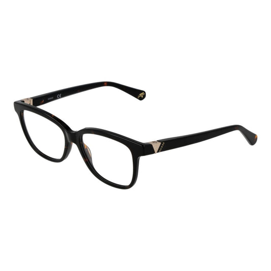 Guess Brown Unisex Glasses Frame in acetate with full-rim style, 51-15-140 size, featuring spring hinge and demo lenses.