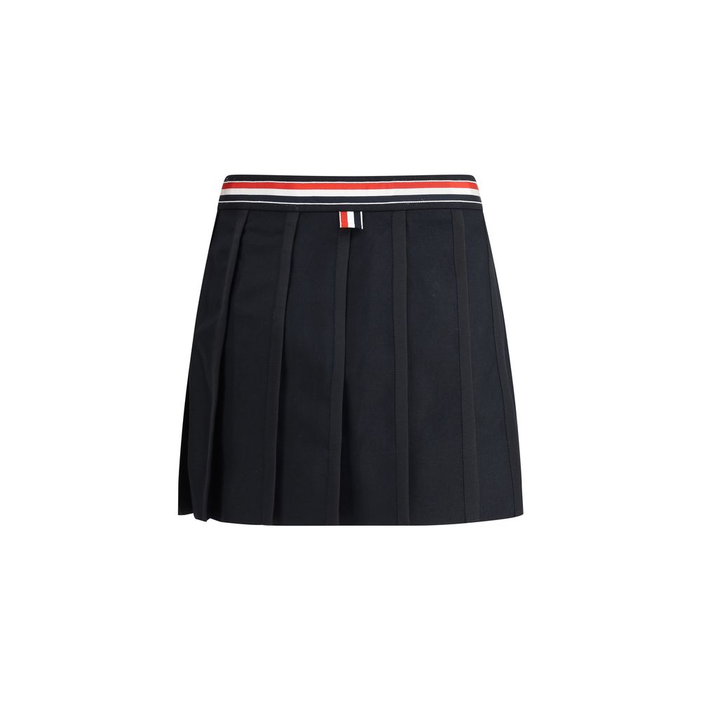 Thom Browne Black Wool Mini Skirt