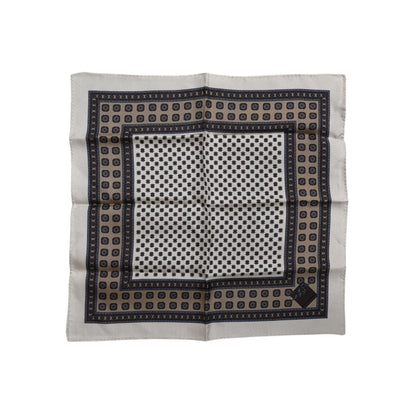 Dolce & Gabbana Multicolor Patterned Square Men Foulard Scarf