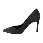 Dolce & Gabbana Gray Suede Leather Stiletto  Shoes Heels