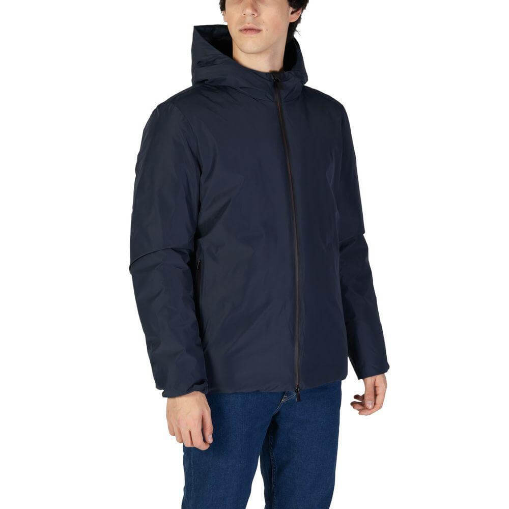 Suns Blue Polyester Jackets & Coat
