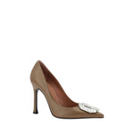 Amina Muaddi Camelia Pumps AM-13S361123CAMMOCHAWHITE-EU36.5/US6.5