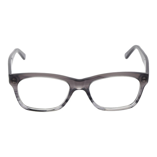 Andy Wolf Gray Unisex Glasses Frame with acetate full-rim design, 50mm lenses width, includes branded case, no UV protection