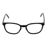 Andy Wolf Black Unisex Glasses Frame, acetate full-rim with demo lenses, round style, size 50-18-145, includes branded case.
