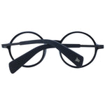 Yohji Yamamoto Black Unisex Glasses Frame in acetate with full-rim style and demo lenses, shown with a branded soft case.