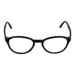 Andy Wolf Black Unisex Glasses Frame, acetate full-rim style with demo lenses, size 49-18-140, perfect for stylish unisex wear.