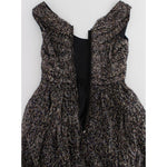 Dolce & Gabbana Dark Silk Shift Gown Full Length Dress